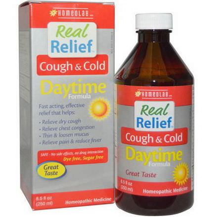 Homeolab USA, Real Relief, Cough&Cold, Daytime Formula 250ml