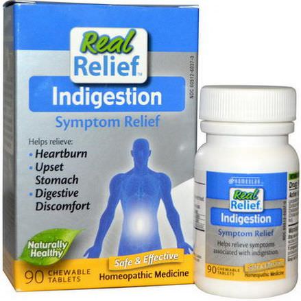 Homeolab USA, Real Relief, Indigestion, 90 Chewable Tablets