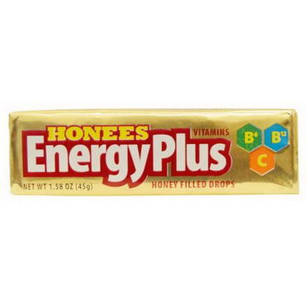 Honees, EnergyPlus, Honey Filled Drops, 9 Drops 45g