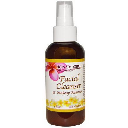 Honey Girl Organics, Facial Cleanser&Makeup Remover, 4 fl oz