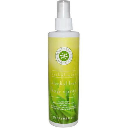 Honeybee Gardens, Alcohol Free Hair Spray, Herbal Mint 251ml