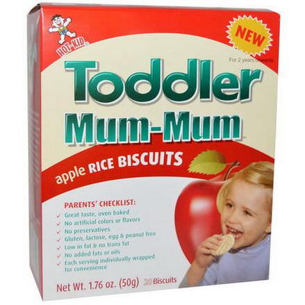 Hot Kid, Toddler Mum-Mum, Apple Rice Biscuits, 20 Biscuits 50g