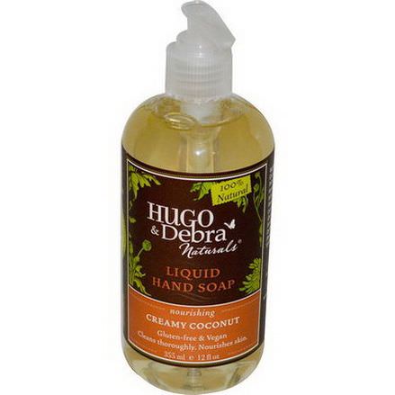 Hugo Naturals, Liquid Hand Soap, Creamy Coconut 355ml