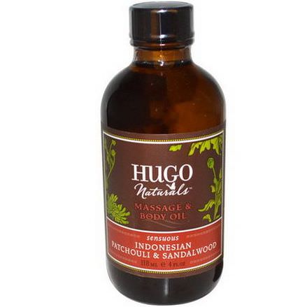 Hugo&Debra Naturals, Massage&Body Oil, Indonesian Patchouli&Sandalwood 118ml