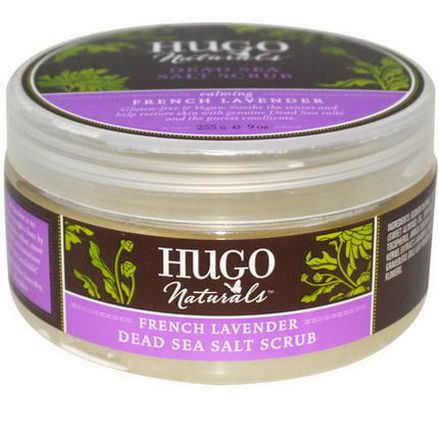 Hugo Naturals, Dead Sea Salt Scrub, French Lavender 255g