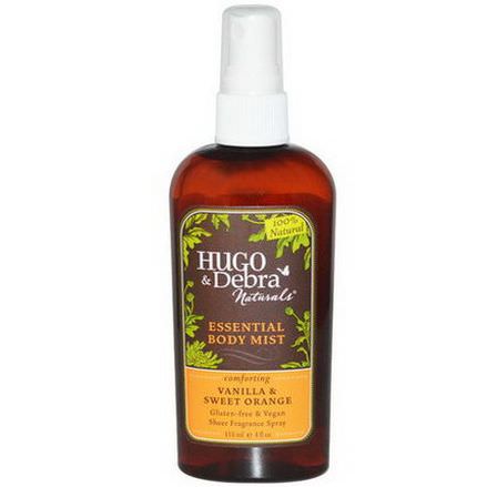 Hugo Naturals, Essential Body Mist, Vanilla&Sweet Orange 118ml