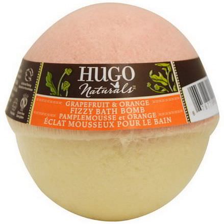 Hugo Naturals, Fizzy Bath Bomb, Grapefruit&Orange 170g