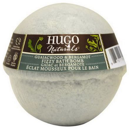 Hugo Naturals, Fizzy Bath Bomb, Guaiacwood&Bergamot 170g
