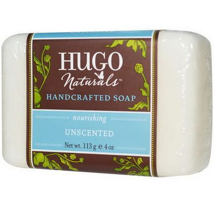 Hugo Naturals, Handcrafted Soap, Unscented 113g