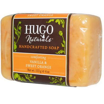 Hugo Naturals, Handcrafted Soap, Vanilla&Sweet Orange 113g