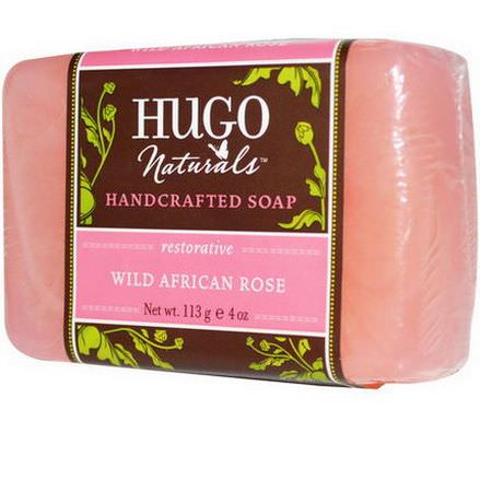 Hugo Naturals, Handcrafted Soap, Wild African Rose 113g