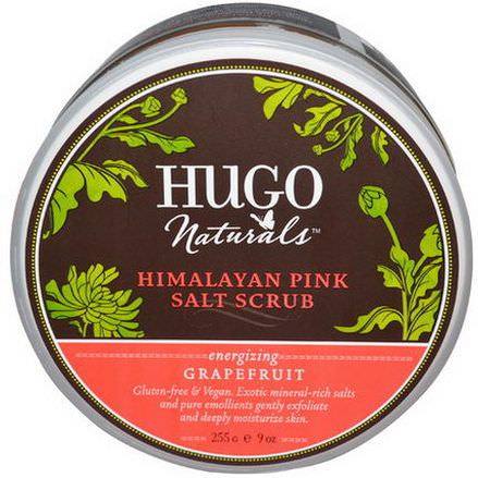 Hugo Naturals, Himalayan Pink Salt Scrub, Grapefruit 255g
