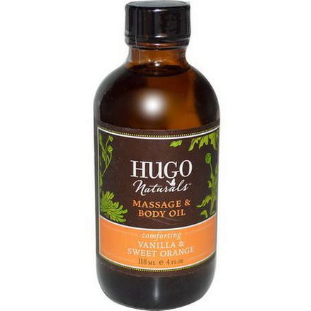 Hugo Naturals, Massage&Body Oil, Vanilla&Sweet Orange 118ml