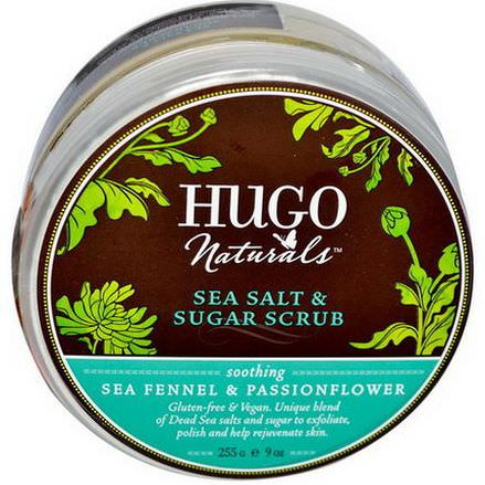 Hugo Naturals, Sea Salt&Sugar Scrub, Sea Fennel&Passionflower 255g