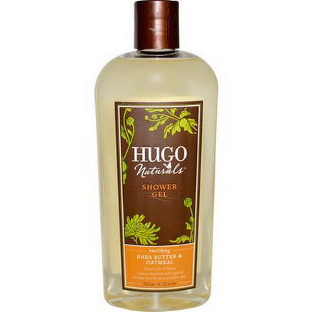 Hugo Naturals, Shower Gel, Shea Butter&Oatmeal 355ml
