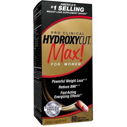 Hydroxycut, Max! Pro Clinical for Women, 60 Rapid Release Liquid-Caps