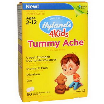 Hyland's, 4Kids, Tummy Ache, 50 Tablets