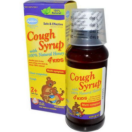 Hyland's, Cough Syrup, 4 Kids, with 100% Natural Honey 118ml