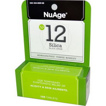 Hyland's, NuAge, No 12 Silica, Silicic Oxide, 125 Tablets
