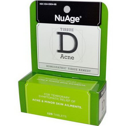 Hyland's, NuAge, Tissue D Acne, 125 Tablets
