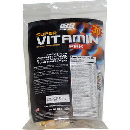 ISS Research, Super Vitamin Pak, 30 Packs