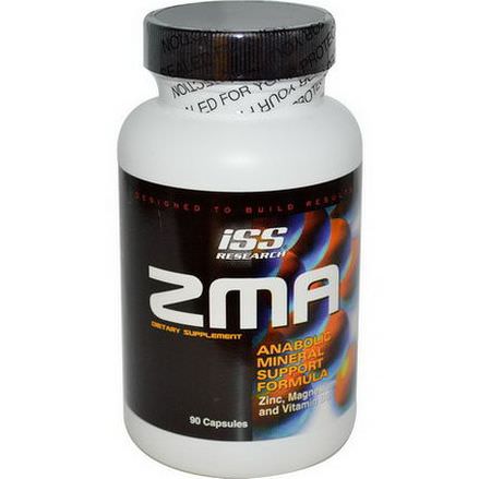 ISS Research, ZMA, Anabolic Mineral Support Formula, 90 Capsules