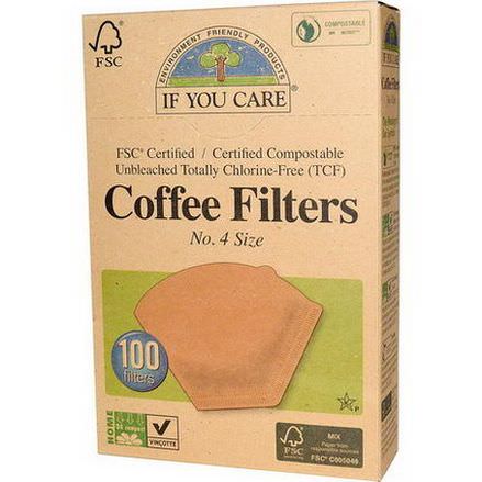 If You Care, Coffee Filters, No. 4 Size, 100 Filters