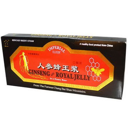 Imperial Elixir, Ginseng and Royal Jelly, 10 Bottles 10ml Each