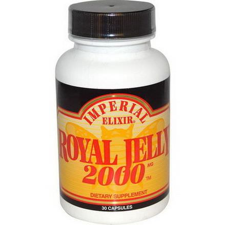 Imperial Elixir, Royal Jelly, 2000mg, 30 Capsules