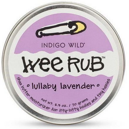 Indigo Wild, Wee Rub, Lullaby Lavender 70g