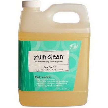 Indigo Wild, Zum Clean, Aromatherapy Laundry Soap, Sea Salt .94 L