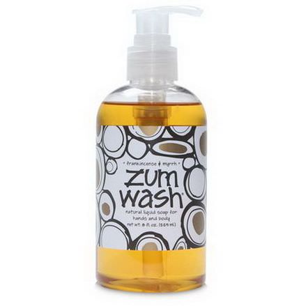 Indigo Wild, Zum Wash, Natural Liquid Soap for Hands and Body, Frankincense&Myrrh 225ml