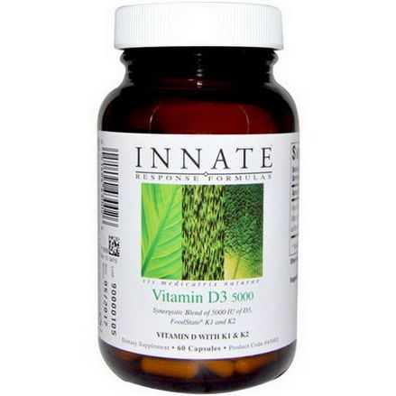 Innate Response Formulas, Vitamin D3, 5000 IU, 60 Capsules
