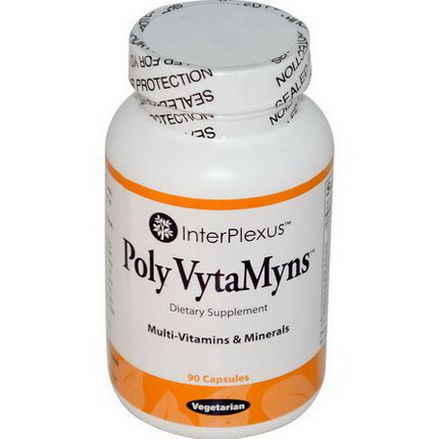 InterPlexus Inc. Poly VytaMyns, Multi-Vitamins&Minerals, 90 Capsules