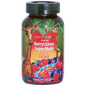 Irwin Naturals, BerryLicious Super Multi, Sweet Berry, 30 Chewy Fruity Soft Chews
