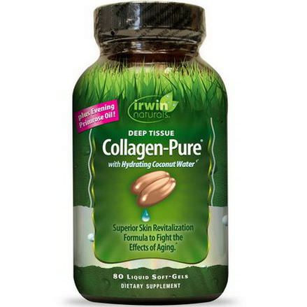 Irwin Naturals, Collagen-Pure, Deep Tissue, 80 Liquid Soft-Gels