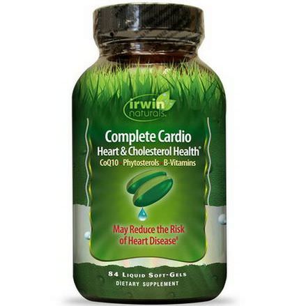 Irwin Naturals, Complete Cardio, Heart&Cholesterol Health, 84 Liquid Soft-Gels