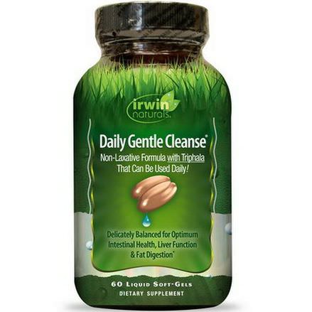 Irwin Naturals, Daily Gentle Cleanse, 60 Liquid Soft-Gels