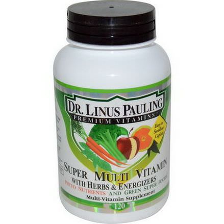 Irwin Naturals, Dr. Linus Pauling, Super Multi Vitamin, with Herbs&Energizers, 120 Caplets