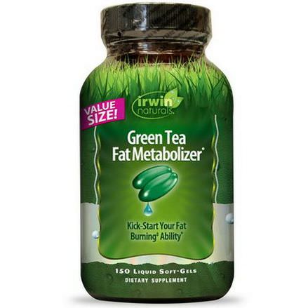 Irwin Naturals, Green Tea Fat Metabolizer, 150 Liquid Soft Gels