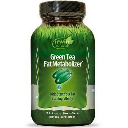 Irwin Naturals, Green Tea Fat Metabolizer, 75 Liquid Soft-Gels
