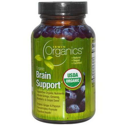 Irwin Naturals, Organics, Brain Support, 60 Tablets