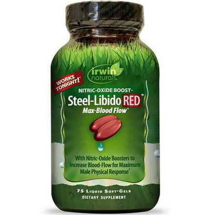 Irwin Naturals, Steel-Libido Red, 75 Liquid Soft-Gels