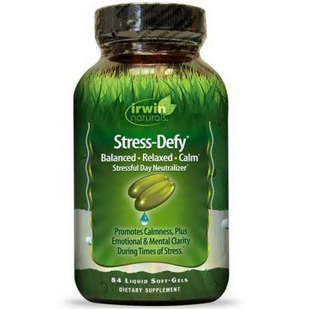 Irwin Naturals, Stress-Defy, 84 Liquid Soft-Gels
