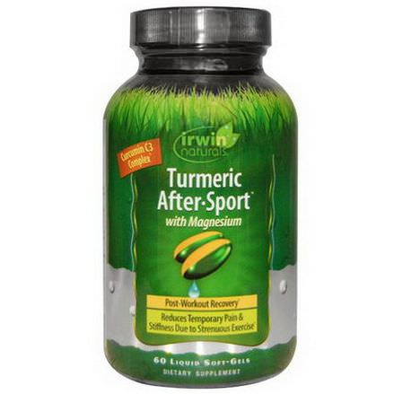 Irwin Naturals, Turmeric After-Sport, With Magnesium, 60 Liquid Soft-Gels