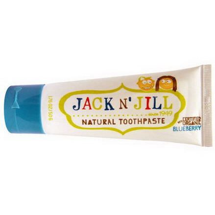 Jack n'Jill, Natural Toothpaste, with Certified Organic Blueberry 50g