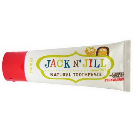 Jack n'Jill, Natural Toothpaste, with Certified Organic Strawberry 50g