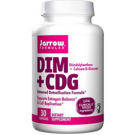 Jarrow Formulas, DIM CDG, Enhanced Detoxification Formula, 30 Veggie Caps