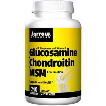 Jarrow Formulas, Glucosamine Chondroitin MSM Combination, 240 Capsules