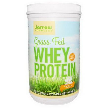 Jarrow Formulas, Grass Fed Whey Protein, Vanilla Flavor 370g